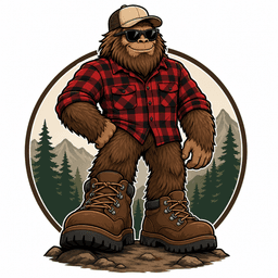 Shoesforbigfoot.com mascot logo